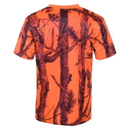 T-shirt Ghost Camo Polyester Alvéolé Col Rond - 100%