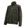Veste Tourterelle polyester coton bicolore kaki marron