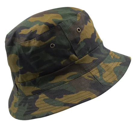 Bob réversible confort coton kaki camo CE