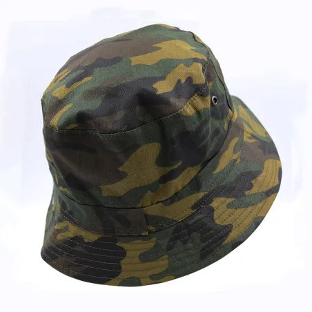 Bob réversible confort coton kaki camo CE