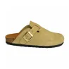Sabots Pob en Cuir Gris Clair - Femme - Ayoka