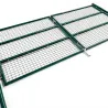 Portail 2 vantaux grillagé 3x1,5m - Maille 50mm - Vert