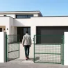Portail 2 vantaux grillagé 3x1,5m - Maille 50mm - Vert