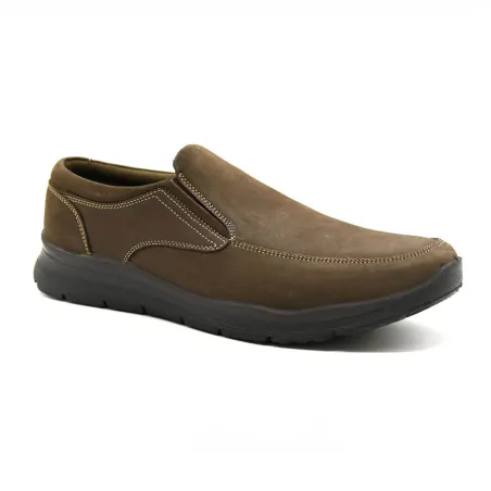 Chaussures Toucan cuir marron semelle PU double sans gêne
