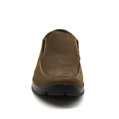Chaussures Toucan cuir marron semelle PU double sans gêne