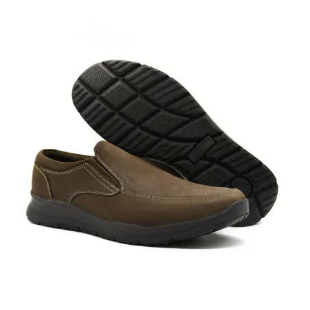 Chaussures Toucan cuir marron semelle PU double sans gêne