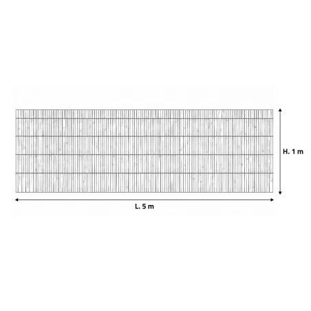 Canisse bambou fendu - Largeur 5 m sur hauteur 1m occultation naturelle