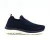 Baskets femme sans lacets textile semelle pvc bleu marine 36 à 42