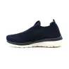 Baskets femme sans lacets textile semelle pvc bleu marine 36 à 42