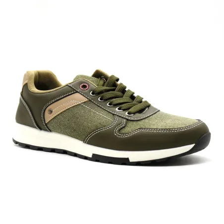 Baskets homme Palazo kaki de 40 à 45