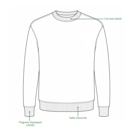 Sweat Orange Sanglier Treeland 100% Polyester Brodé Confortable