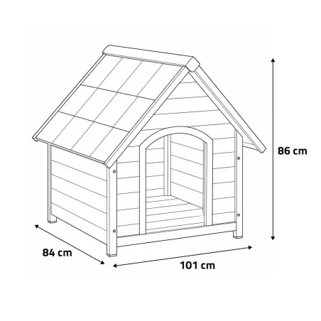 Niche chalet bois 4 tailles 