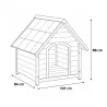 Niche chalet bois 4 tailles 