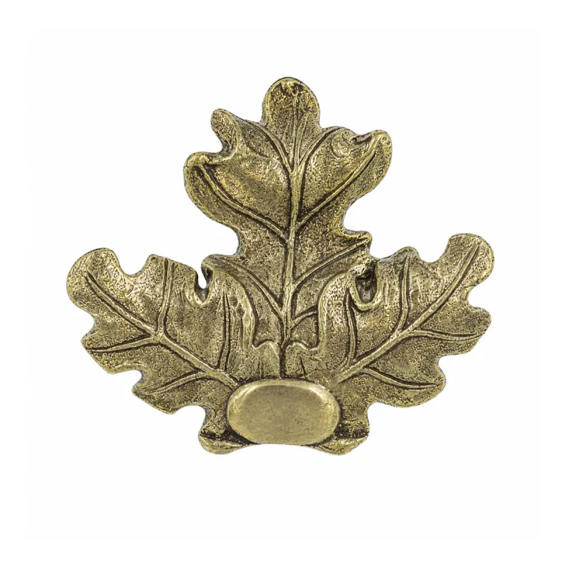 Feuille de chêne en bronze 85x85 mm | Accessoire taxidermie | Ducatillon