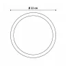 Plateau rond défenses de sanglier en chêne foncé ciré Ø22 cm | Ducatillon