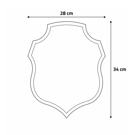 Écusson de chasse en chêne foncé ciré 34x28 cm | Fabrication française | Ducatillon