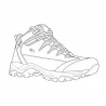 Chaussures Ayoka Merano marron randonnée cuir toile tige haute