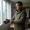 Gants Walker and Hawkes Brookmore Marron Cuir Tweed
