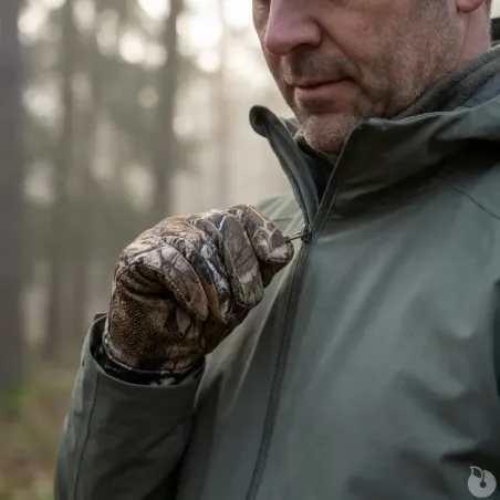 Gants fins camouflage tissu léger paume antidérapante