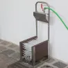 Lave-bottes en acier inoxydable avec prise d’eau