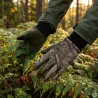 Gants anti-glisse déperlant polyester camo forest kaki 8 et 9