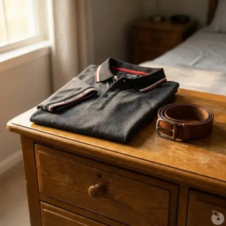 Polo manches courtes LORD coton polyester gris chiné S au 3XL