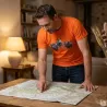 T-shirt orange sangliers Bartavel®