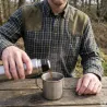 Chemise Percussion Sologne 100% coton marron taille S à 3XL