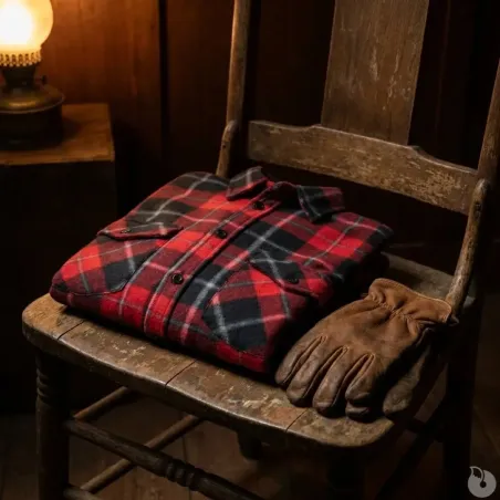 Chemise chaude homme à carreaux rouge