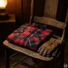 Chemise chaude homme à carreaux rouge