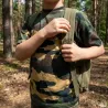 T-shirt enfant double piquage 100% coton camo CE 4 à 14 ans