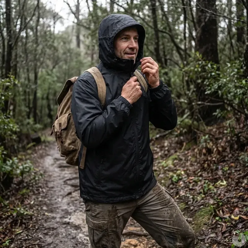 Veste Imperméable Ranger Homme Noire - DCA France