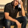 Polo Homme LMA® Manches Courtes Col Chemise - Noir