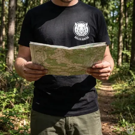 T-Shirt Keiler Hunter noir 100% coton manches courtes logo 3