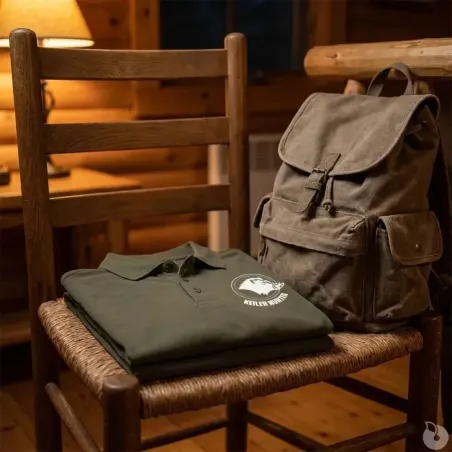 Polo Keiler Hunter kaki logo 2