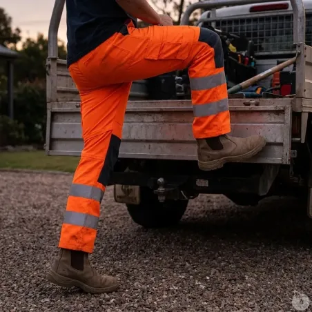 Pantalon Hector High Viz orange Herock – visibilité & stretch