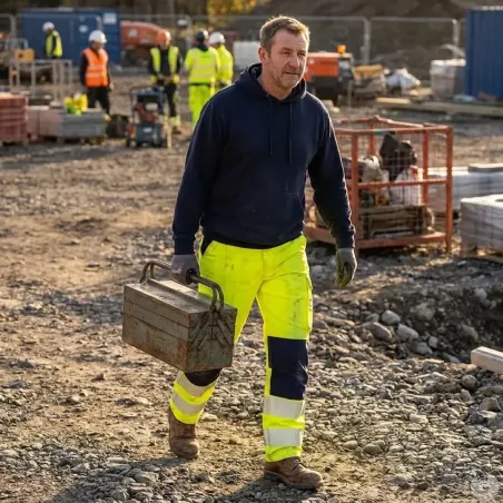 Pantalon Hector High Viz jaune Herock – haute visibilité & stretch