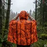 Pèlerine Dinan Ghost imperméable polyuréthane orange blaze&black