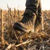 Chaussures chasse Stagunt Ossau cuir suédé marron Vibram