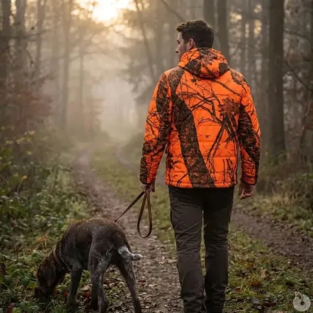 Doudoune Réversible STAGUNT Alaskan Kaki Orange Blaze