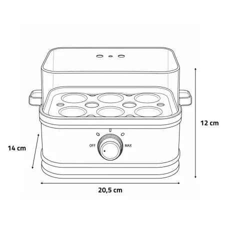 Cuit-œufs automatique 6 places - Cuisson parfaite et simplifiée