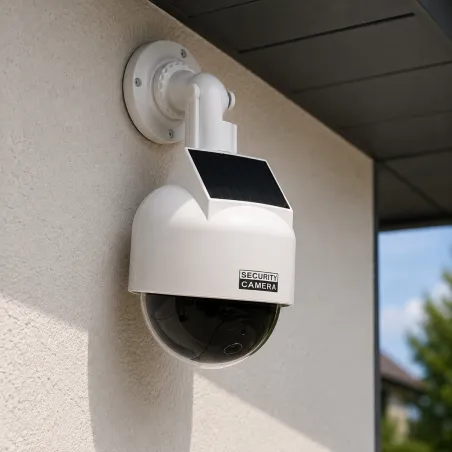 Caméra Factice Solaire Dome - Dissuasion Anti-Intrusion