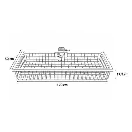 Porte-gibier Heck-Pack relevable 120 × 50 cm ECE