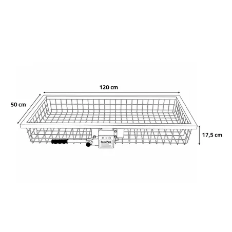 Porte-gibier Heck-Pack 120 × 50 cm homologué ECE
