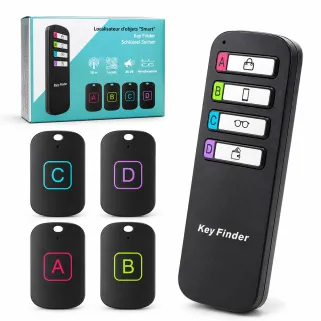 Localisateur d'Objets Intelligent avec 4 Récepteurs - Retrouvez Vos Affaires en un Clic