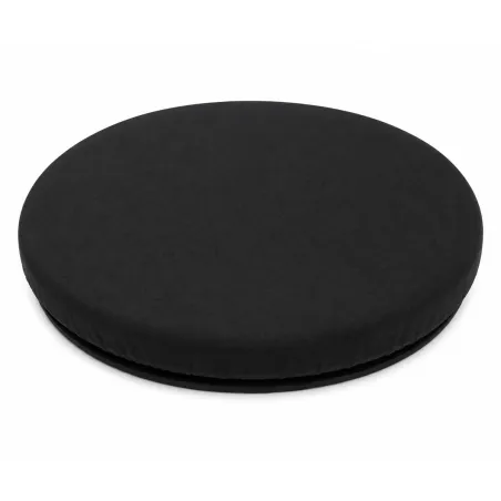 Assise pivotante en gel et mousse mémoire de forme 360° - Noir
