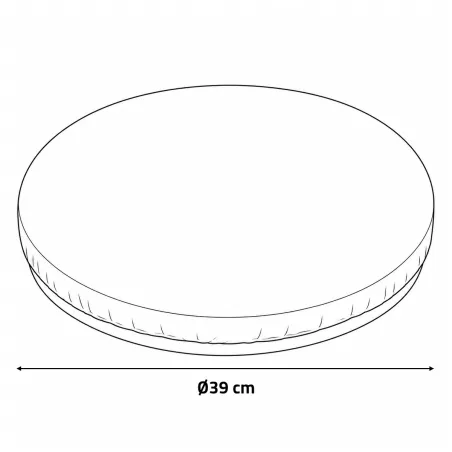 Assise pivotante en gel et mousse mémoire de forme 360° - Noir