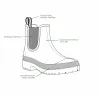 Bottillons Chuck Noir pour Homme - BAUDOU