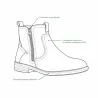 Bottines Homme Mi-Hautes en Synthétique Marron avec Zip