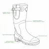 Bottes de chasse Colorado caoutchouc kaki marron 39 à 47